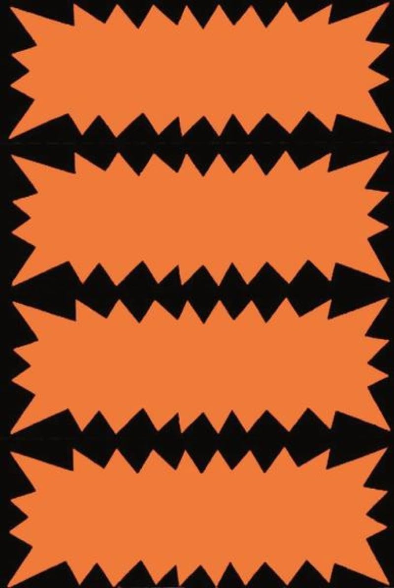 APLI Neon 066418 400 Range Non Drywipe Board, 35 x 90 mm, 250 g, Orange-Noir