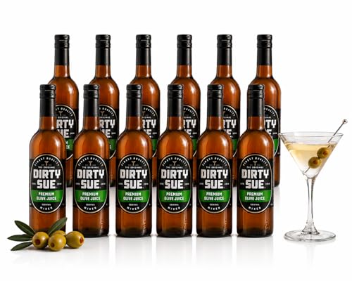 Dirty Sue - The Original Premium Olive Juice, 12.69 oz Glass Bottles (12.69 Oz (Pack of 12))