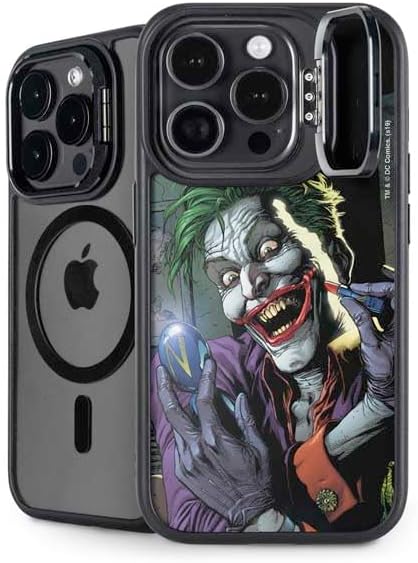 Skinit Kickstand Phone Case Compatible with iPhone 16 Pro - Officially Licensed The Dark Knight Why So Serious Design