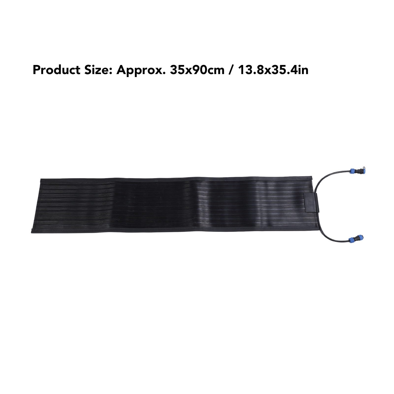 Tapis de Fonte de Neige Chauffée, Tapis de Fonte de Neige 140W pour Une Installation Facile, Non Glissée, Efficace pour Les Terrasses (Plug UE 220V)