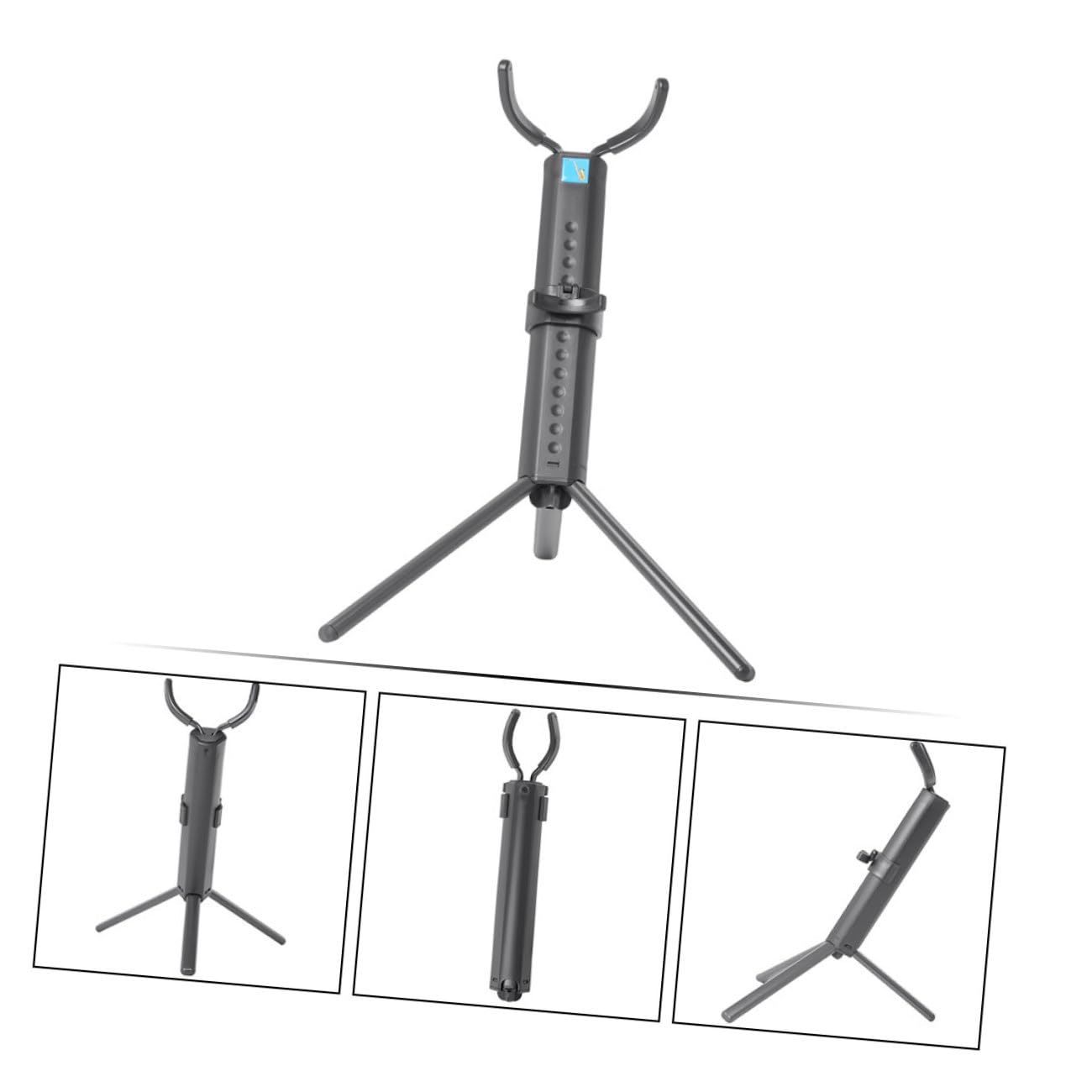 Robuster Tenor Saxophonständer Klappbarem Tragbarem Design Rutschfesten Silikonpolstern zum Schutz Des Instruments Stabiler Saxophonhalter für Zuhause und Musikschule