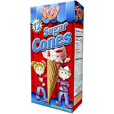 Joy Cone 12-Count SUGAR Ice Cream CONES 5oz (2 Pack) by Joy Cone Company Cover