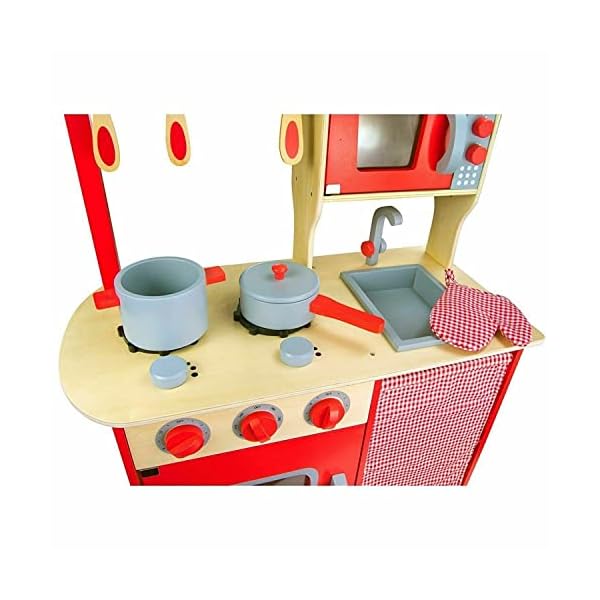 Kinderküche aus Holz Kinderküche Holz Spielküche Kinderspielküche Spielzeugküche Holzküche – Bild 4