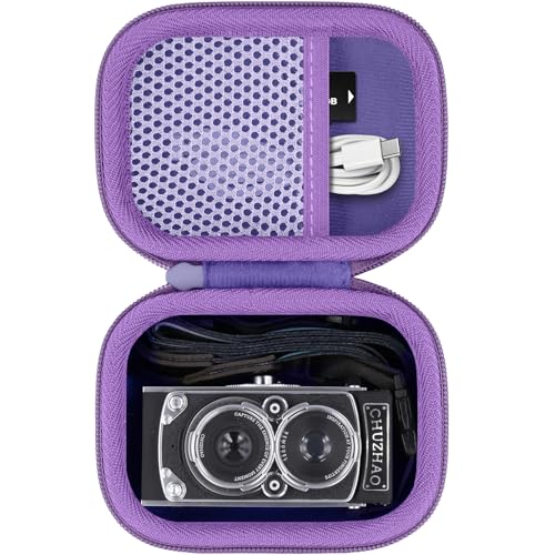 Funda rígida para cámara vintage CHUZHAO morada miniatura 1