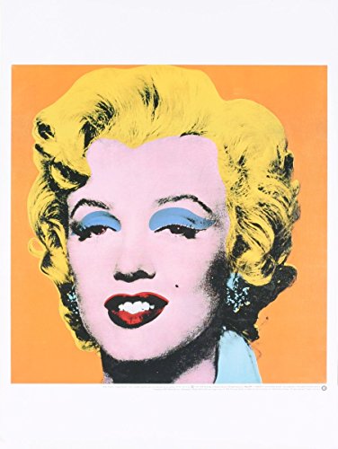 Andy Warhol - Marilyn, Orange Shot on White Background -