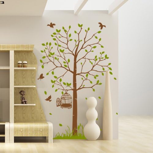 Amazon wall sticker(ウォールステッカー) 北欧 白華愛を言う.. wall sticker(ウォールステッカー