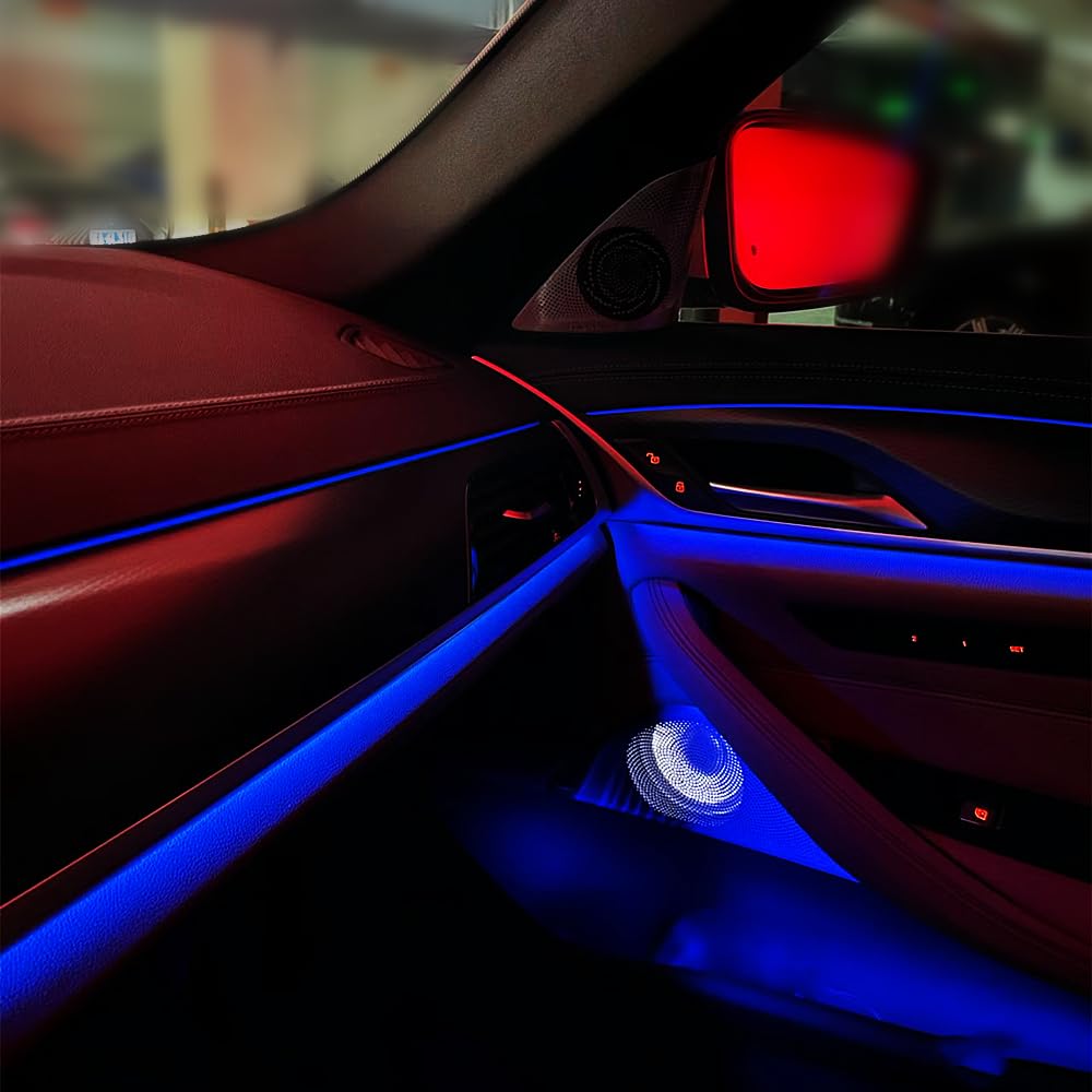 Automotive LED ambient Light Suitable for BMW G30 Door Light Guide Strip Interior Lights, Screen 11 Color Control Mode