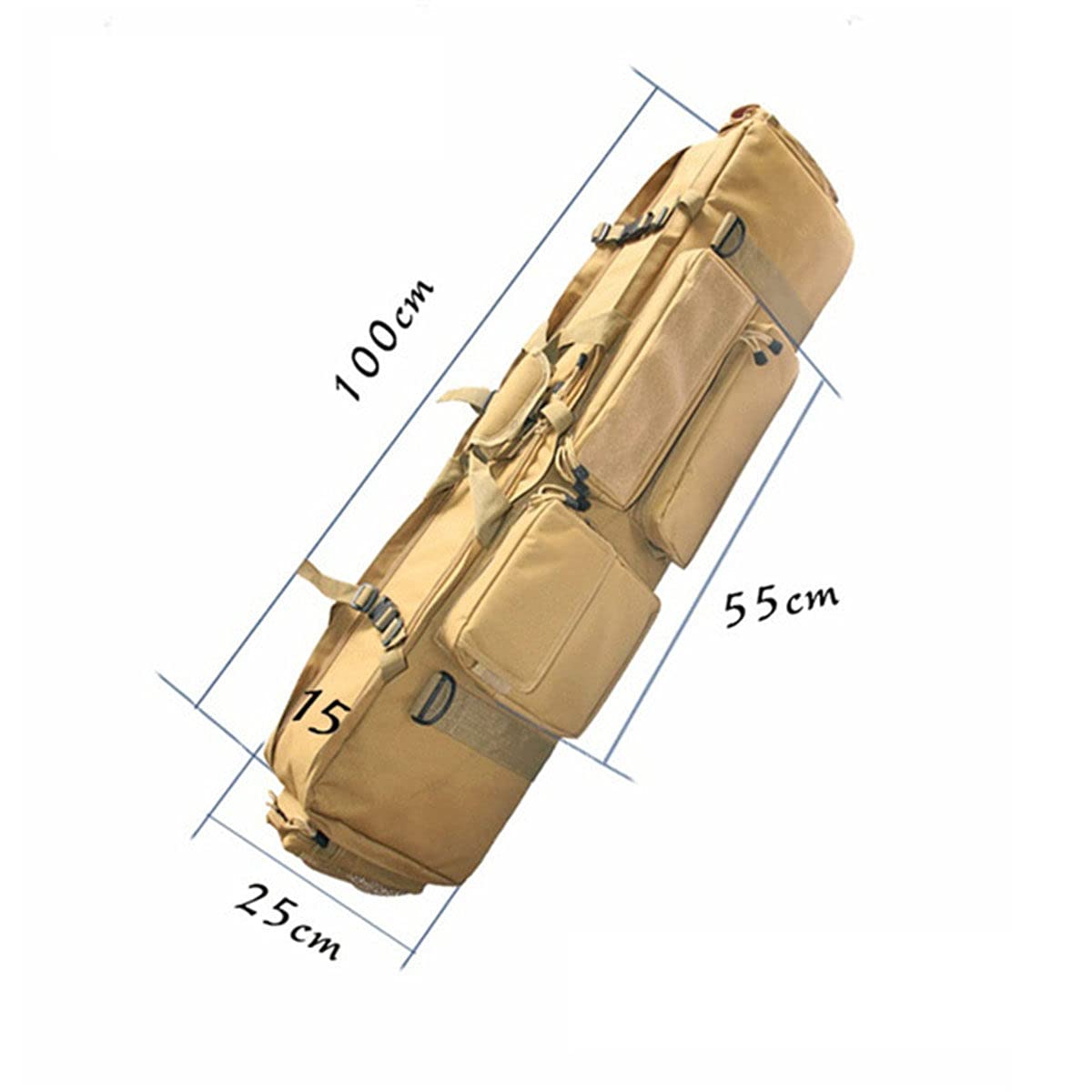 Futerały na broń torba na broń taktyczna sprzęt wojskowy torba myśliwska Outdoor Airsoft Sport etui na karabin Gun Carry plecak ochronny do strzelania polowanie, kamuflaż