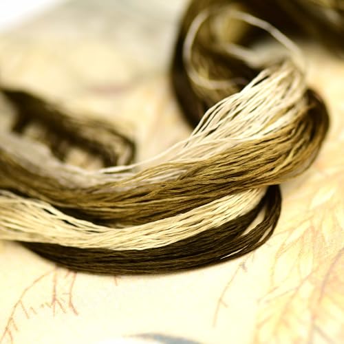 Image of Mulberry Silk Floss Embroidery Thread Floss-Cross Stitch Threads China Silk Woven Jewelry Threads DIY Sewing Kits (12)