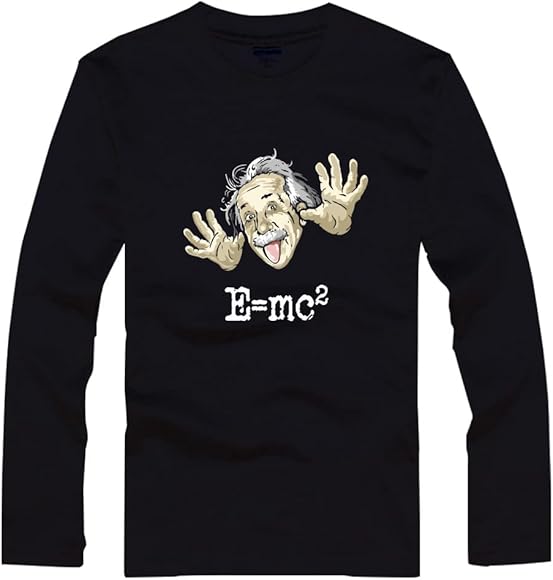 Amazon | ロングTシャツ メンズ アルバート アインシュタイン 長袖 