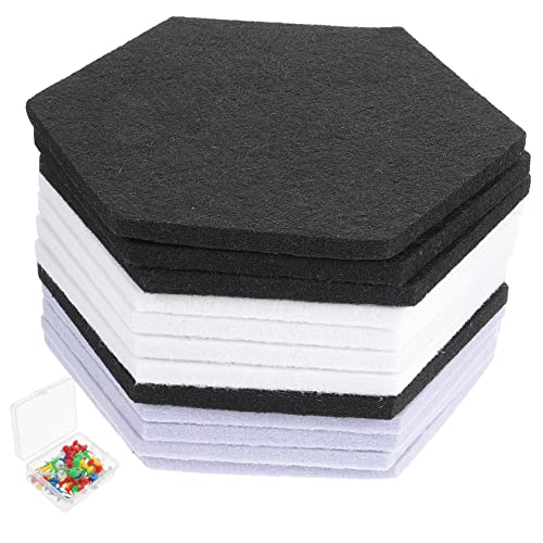 Toddmomy Paneles Acústicos Hexágono 12pcs Material Aislamiento Sonoro Paneles Absorción Sonido Fácil Instalación Sin Olor miniatura 1