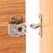 BE-TOOL 2PCS Double Roller Catch Door Latches, Heavy-Duty Iron Smooth Quiet Cabinet Latch for Cabinets Wardrobes RV Boats(Silver）