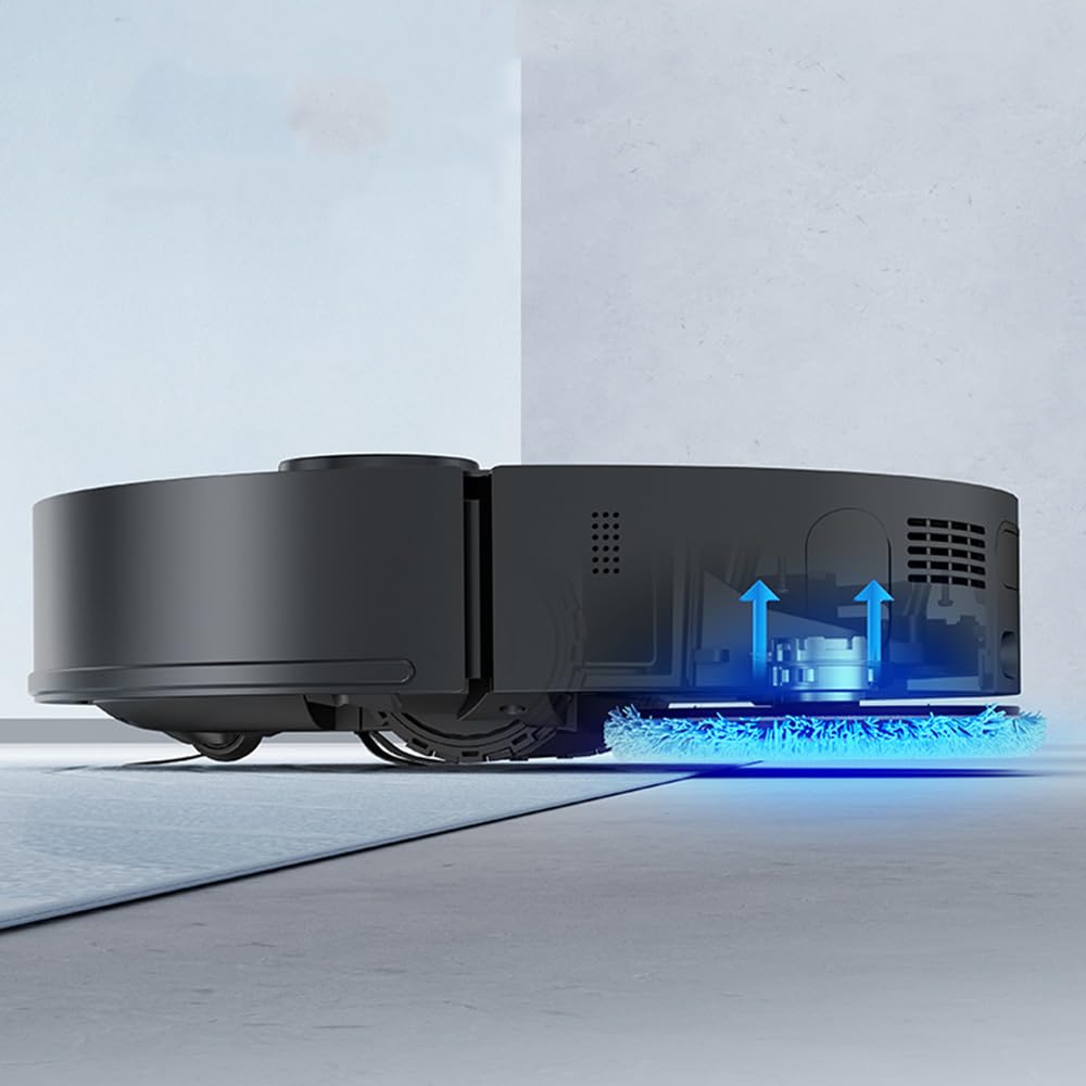 EZICLEAN Podłączony robot odkurzający LIDAR z podstawą spustową PureFlow Max