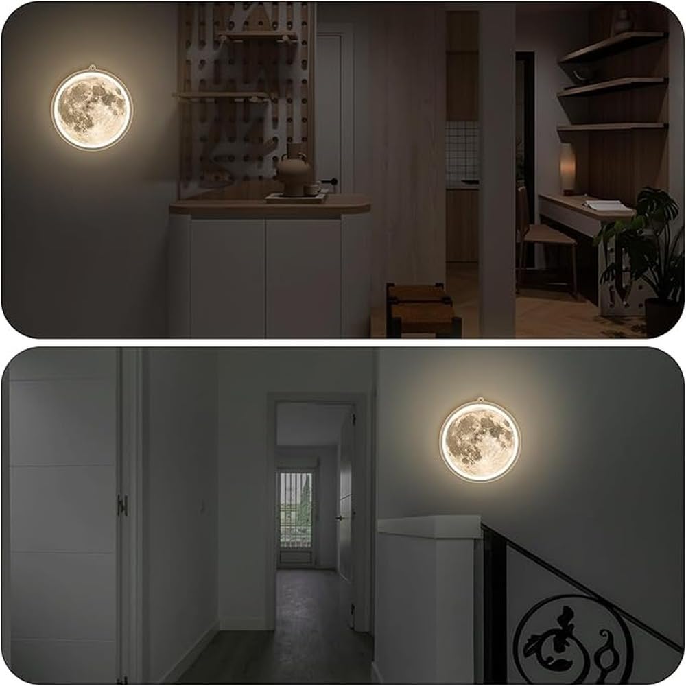 QUXVUIS Moon Wall Light Innovative Adjustable Brightness Neon Signs