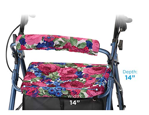 image for NOVA Medical Products Rollator Walker Seat & Backrest Covers, Removabl