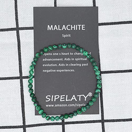 KIKILA 4mm Mini Gemstone Energy Bracelets Crushed Stone Beaded Bracelet Natural Stone Charm Beaded Small Couples Bracelets for Women4