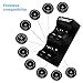 CT ENERGY USB Coin Button Cell Battery Charger LIR 2032(LR2032)/2025/2450/2016/1620/1632/1220 USB Charger for Rechargeable Batteries 4PCS LIR2032 Included Replacing CR2032