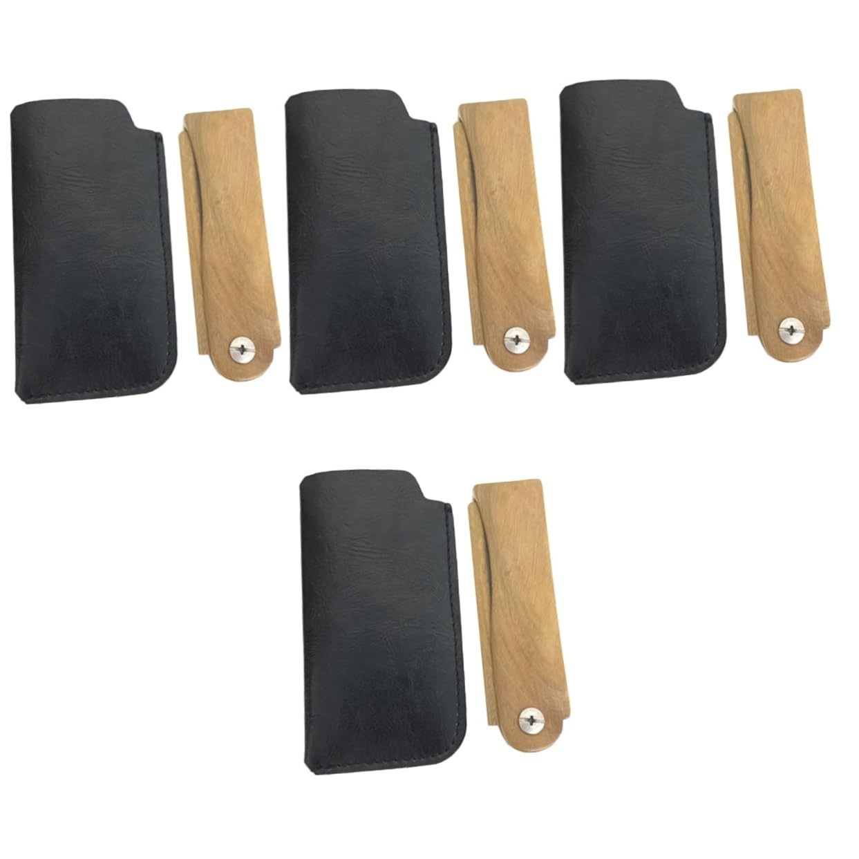 Didiseaon Lot De 4 Petits Peignes À Barbe Et Peignes À Cheveux Pour Hommes Portables