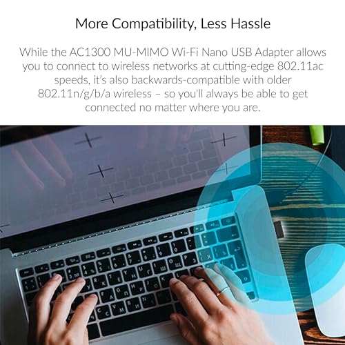 DLink USB WiFi Adapter Dual Band AC1300 Wireless for Desktop