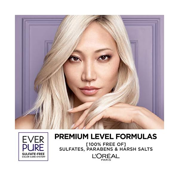 LOreal-Paris-EverPure-Sulfate-Free-Brass-Toning-Purple-Conditioner-for-Blonde-Bleached-Silver-or-Brown-Highlighted-Hair-68-Fl-Oz-Packaging-May-Vary L'Oreal Paris EverPure Sulfate Free Brass Toning Purple Conditioner for Blonde, Bleached, Silver, or Brown Highlighted Hair, 6.8 Fl; Oz (Packaging May Vary)