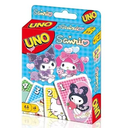pmw - U N O Sanrio Card Game for Kids Friends and Family Fun Sanrio U N O Playing Cards Games-image-27
