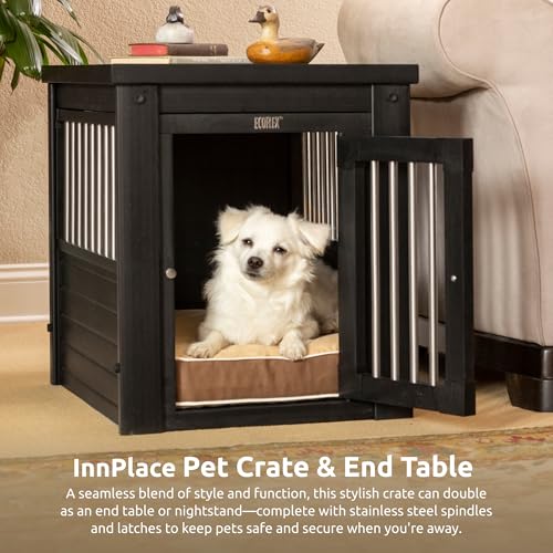 New Age Pet ecoFlex Pet Crate/End Table, Espresso, Small - Image 3