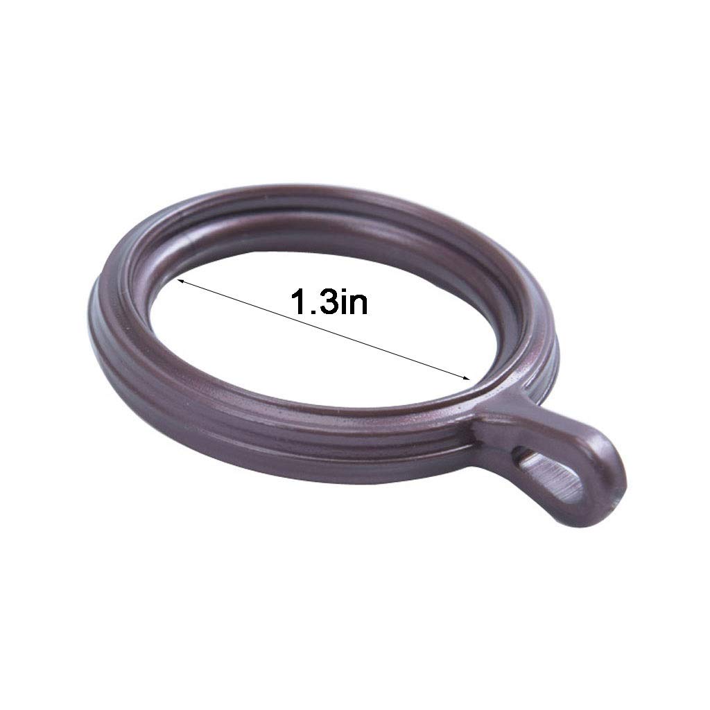 Anelli per Tende 15 Pezzi Anelli per Tende con Occhiello Anelli da 1,3 Pollici, Anelli circolari in plastica per Tende da Doccia (Colore: Beige) (Bronzo) (Bronzo)