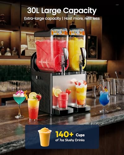 Commercial Slushie Machine Double Tank