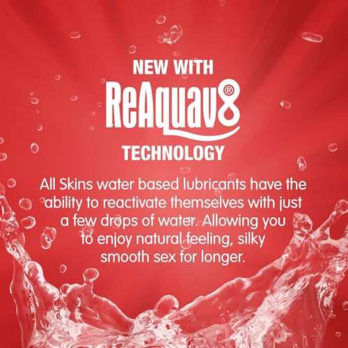 Image of Skins Strawberry Flavored Lube Gel - Flavored Adult Lube for Oral and Fruity Edible Lubricants