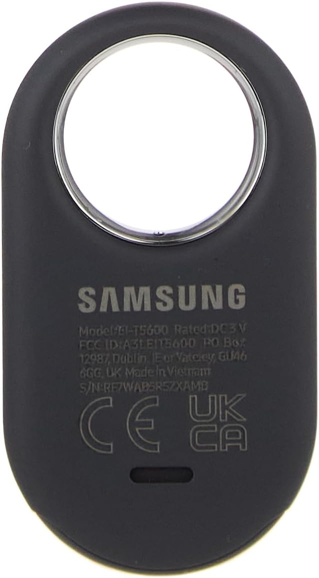 Samsung SmartTag2 (2023) Bluetooth + UWB, IP67 Water and Dust Resistant, Findable via App, 1.5 Year Battery Life - Black (International Version) - Image 4