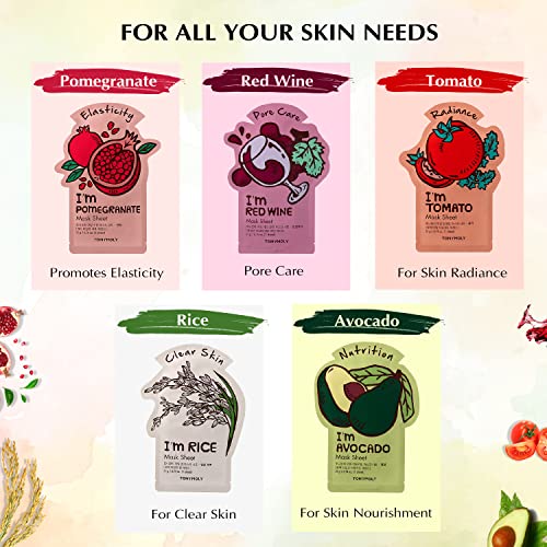 TONYMOLY MASK PACK OF 10 (Super Food Mask Set, 10 Count) - Image 2