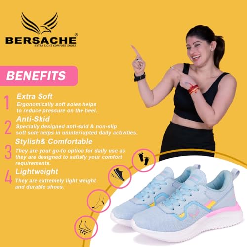 Image of BERSACHE Sports,walking,Gym, Trending Running Shoes For Women's /Girl's