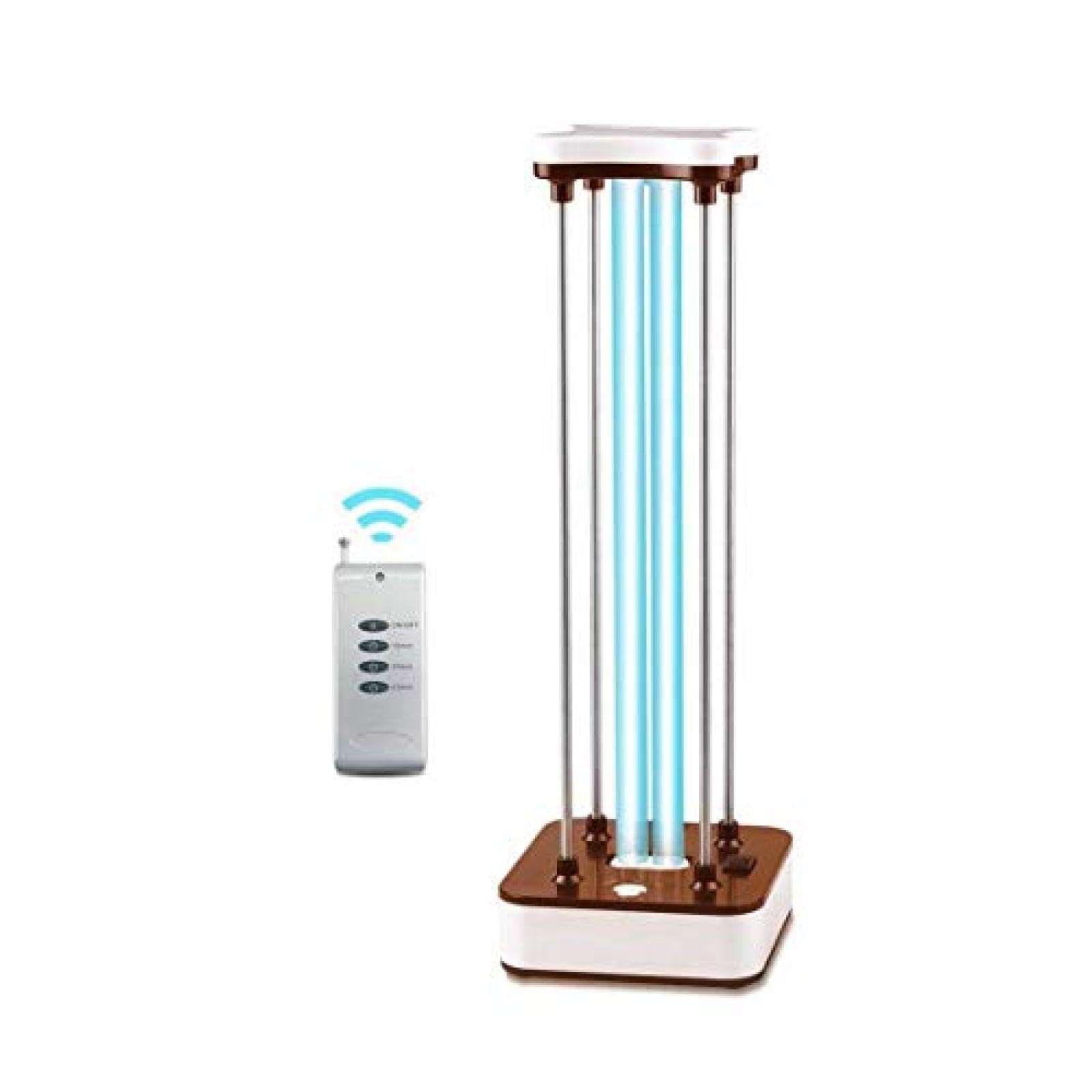 Lámpara esterilizadora portátil UV-C | 99% de eliminación de bacterias y virus para habitaciones, coches y zonas de mascotas | Purificador de aire con control remoto para el hogar y los viajes