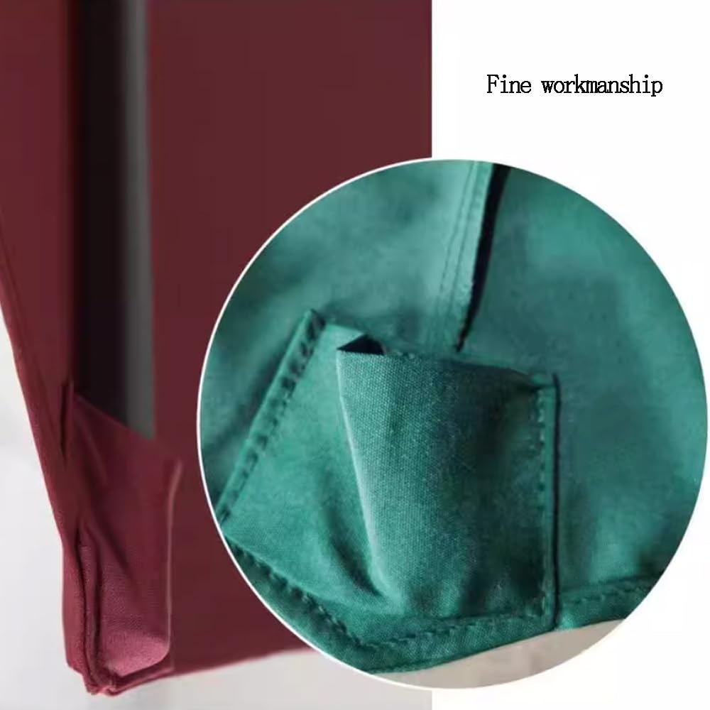 3x3M Auvent De Remplacement Pour Parasol Déporté Carré Toile De Rechange Pour Parasol De Jardin Extérieur UPF 50+ Housse De Rechange 8 Baleines(Burgundy)