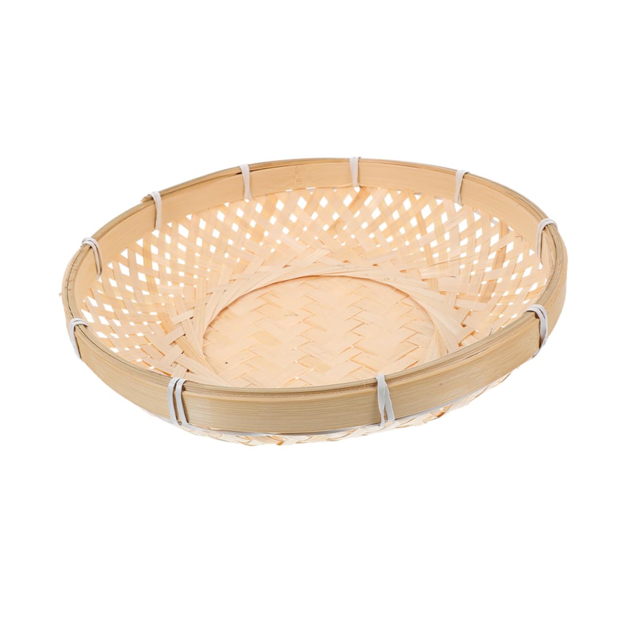 OFFSCH Hand Woven Basket Decorative Storage Holder for Kitchen Living Dining Table Durable Container for Bread Fruits and More Design