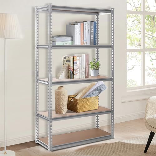 Pachira - Estantería De Garaje De 5 Niveles, Estantes De Almacenamiento Ajustables Y Resistentes De 183 X 90 X 40 Cm, Capacidad De Carga De 850 Pachira - Estantería De Garaje De 5 Niveles, Estantes De Almacenamiento Ajustables Y Resistentes De 183 X 90 X 40 Cm, Capacidad De Carga De 850