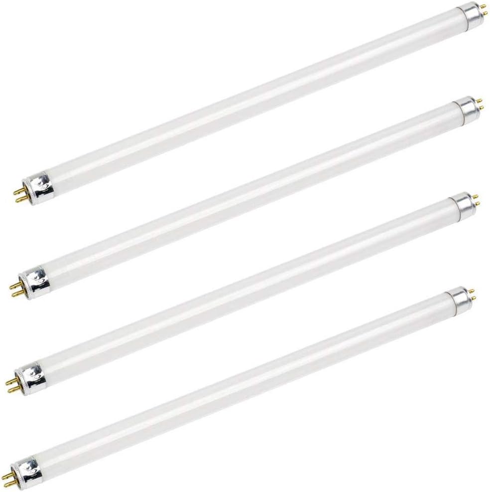 Bluex Bulbs F14T5/835 14W 22 Inch T5 Fluorescent Tube Light Bulb 3500K Warm White Mini Bi-Pin (G5) Base Straight Tube Light Bulb (4 Pack)