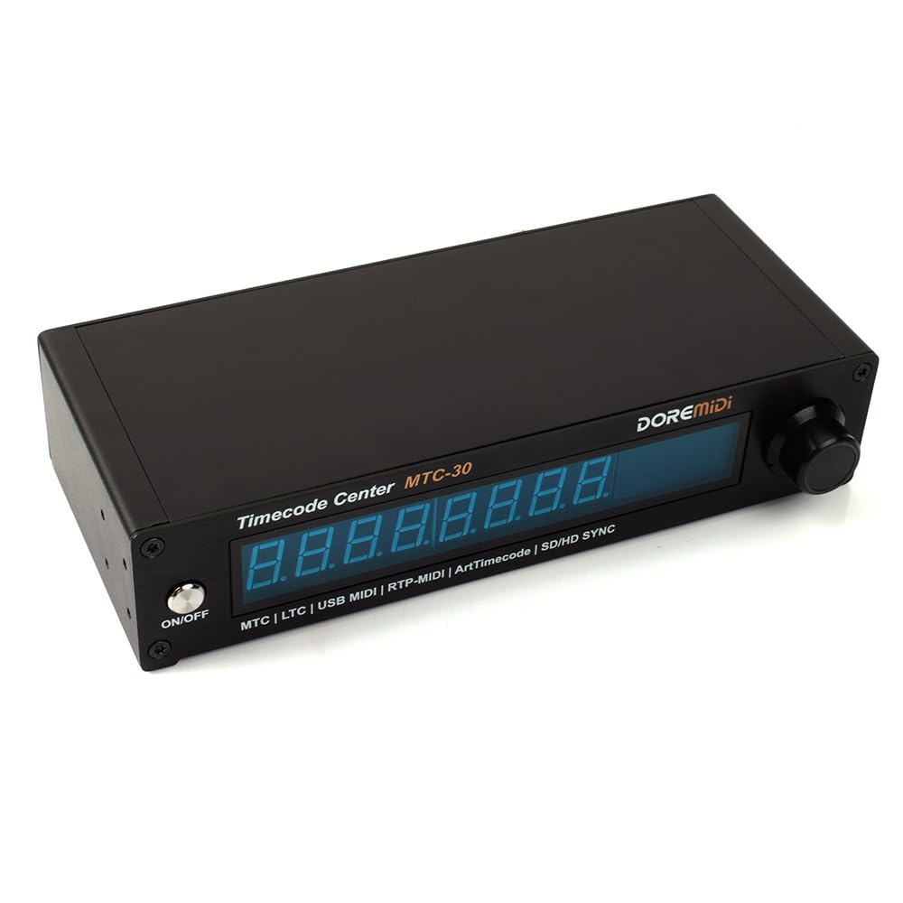 Timecode Center MTC-30 Supporta Lettore Timecode Generatore Convertitore SMPTE LTC ArtTimeCode RTP-MIDI MMC PoE (MTC-30)