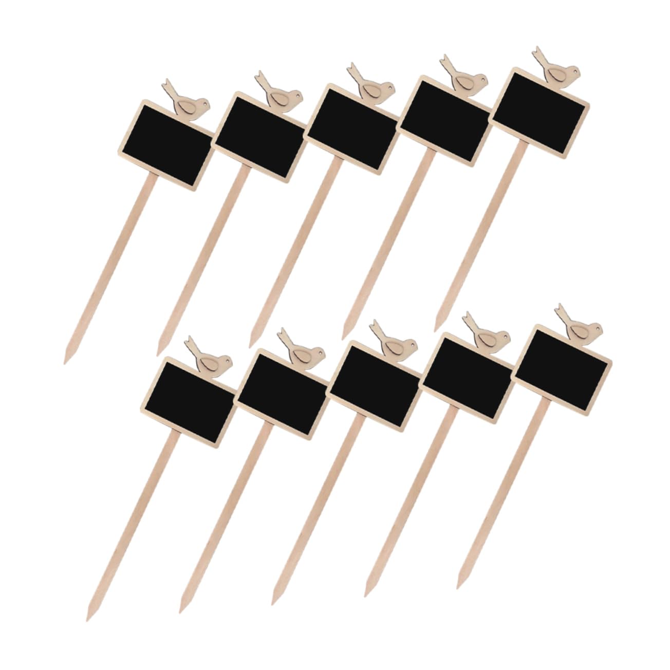 BESPORTBLE 50pièces Étiquettes De Plantes Bois Lot De Ardoises Pour Identification De Fleurs Et Plantes Pot Idéales Pour Jardinage Et Décoration De