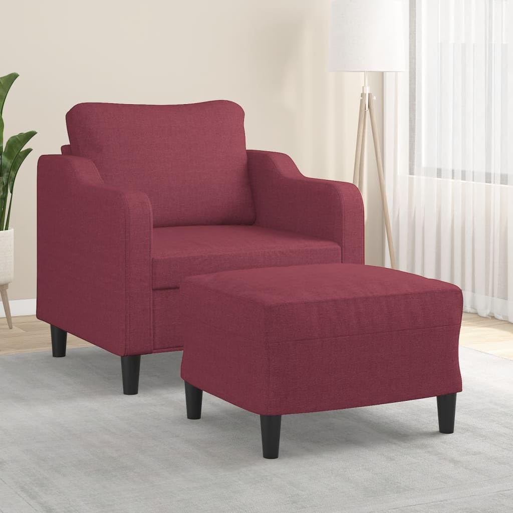 Fauteuil de bureau confortable bordeaux avec repose-pied pour soulager le dos