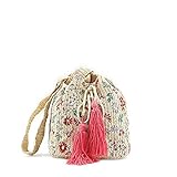  MODELISA - Bolso Bandolera Pequeño Playa Esparto Con Borla Para Mujer (Multicolor)