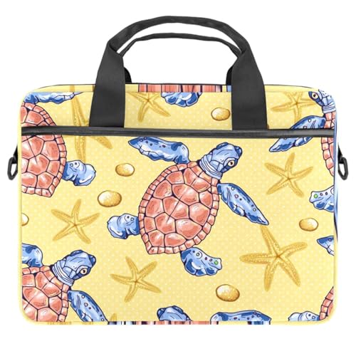 Sac ordinateur 13-14.5 pouces Tortue de Mer, housse de protection multicolore pour PC portable