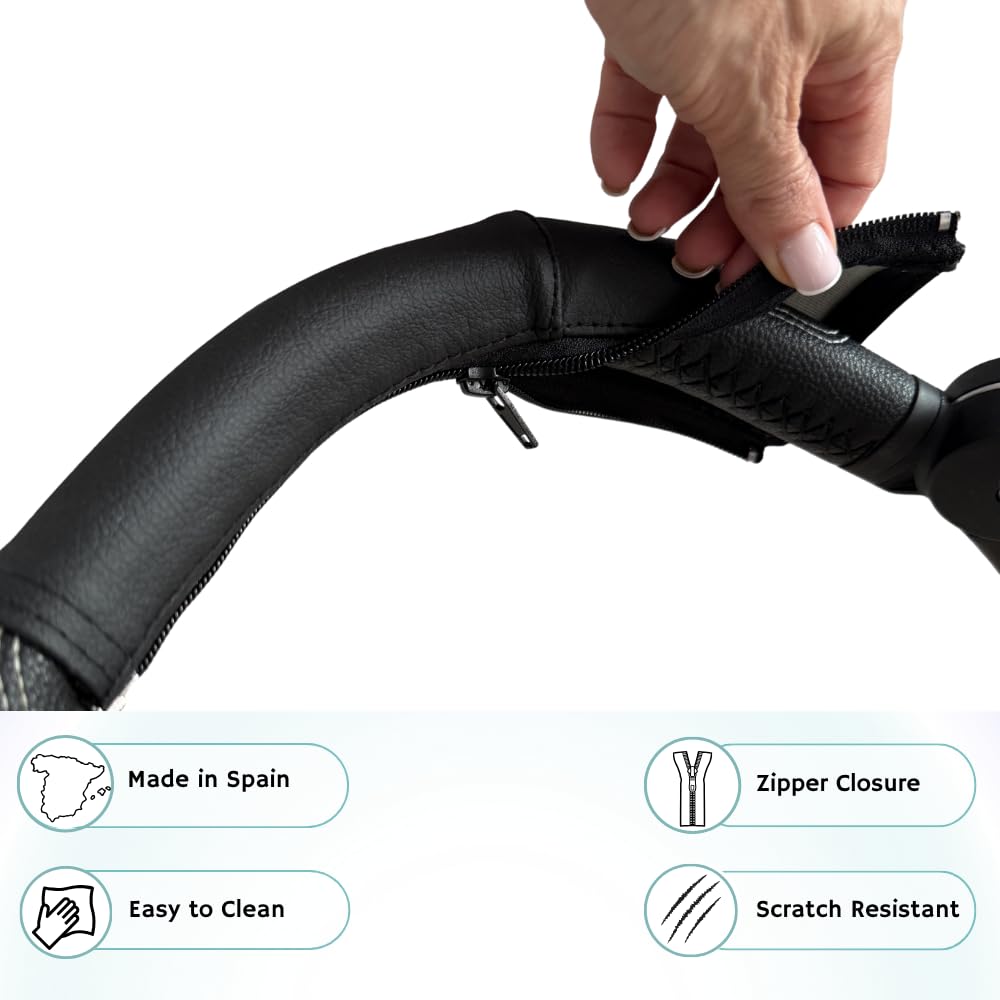 PROTEC TIF | Housses en similicuir compatibles avec le guidon de CYBEX MIOS