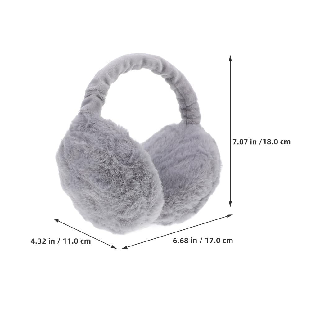 VALICLUD 4 protectores auditivos plegables y peludos para mujer, diadema y acogedora de invierno para la escuela y al aire libre.