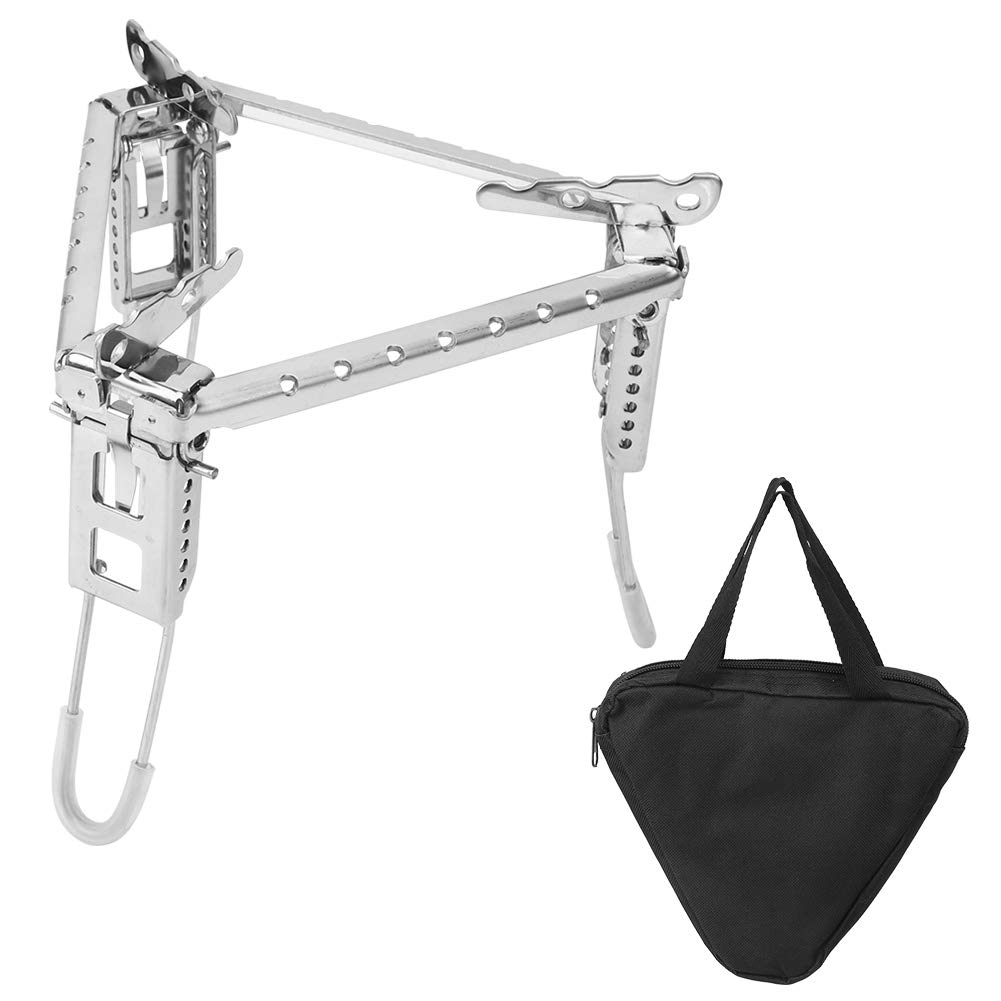 Trépied Camping Carburant de Camping Stabilisateur Accessoires de Camping Support de réservoir de gaz Pliable Porte-Cartouche pour Camping en Plein air Randonnée Cuisine