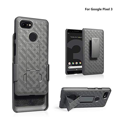 [GW USA] Google Pixel 3 Case, Swivel Slim Belt Clip Holster Protective Case