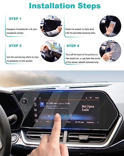 YEE PIN 2024 Chevy Trax Screen Protector 2024 Chevy Trax 11" Screen Protector Compatible with Chevrolet Trax LT/2RS/ACTIV 11-Inch-Diagonal Infotainment Color Touchscreen, 2024 Chevy Trax Accessories - Image 4