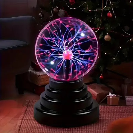 Lámpara de bola de plasma, bola de relámpago eléctrica con globo de electricidad estática, sensible al tacto, alimentada por USB, regalo increíble para fiestas, cumpleaños y vacaciones