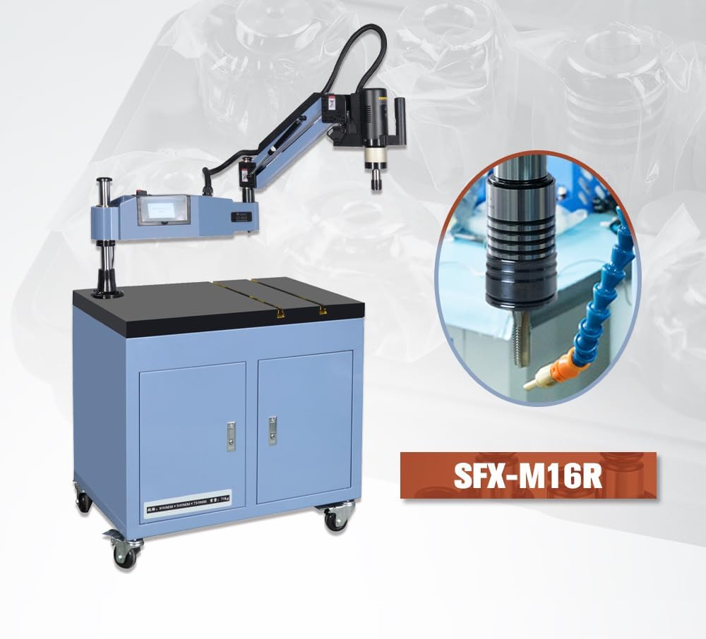 GT12 JIS Tapping Collets, 9pcs Torque Drive, M3-M16, Compatible with M16R Electric Tapping Machine, Includes Wrench, Steel Material