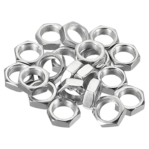 PATIKIL M14 x 1.0 Steel Hex Nuts, 20 Pack Metric Thread Zinc Plated Finished Hardware Nuts Screw Bolt Fasteners 7mm Height